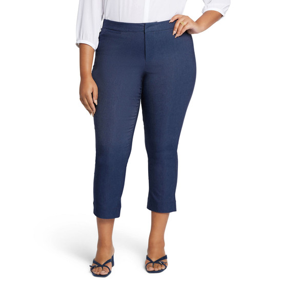 Plus Size Slim Trouser Ankle Pants