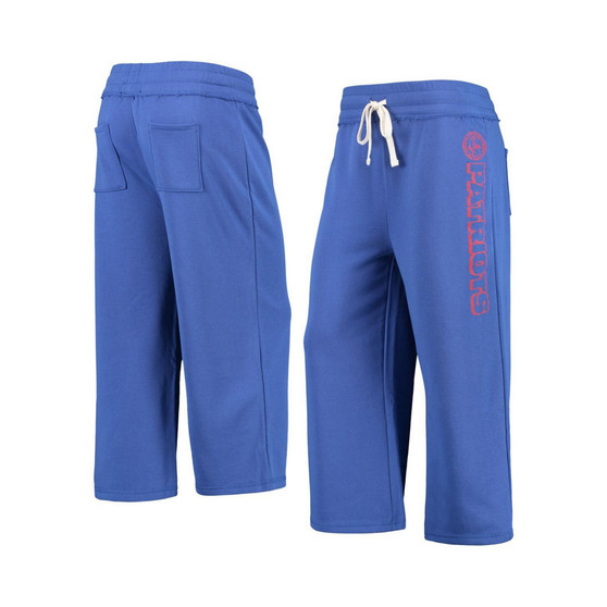 Women's Royal New England Patriots Cropped Pants