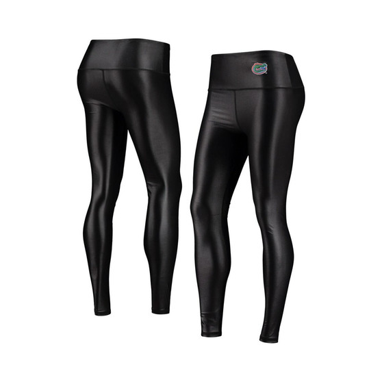Women's Black Florida Gators Shine Liquid Leggings