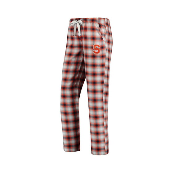 Women's Navy, Orange Syracuse Orange Plus Size Forge Flannel Pants