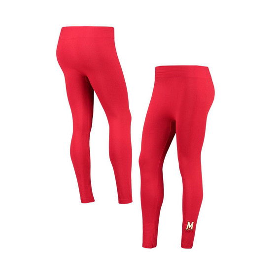 Women's Red Maryland Terrapins Fleece-Lined Leggings