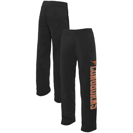 Women's Black Texas Longhorns Cozy Fleece Sweatpants