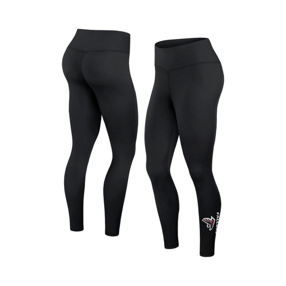 Women's Branded Black Atlanta Falcons Wordmark Stacked Leggings