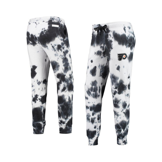Women's White, Black Philadelphia Flyers Melody Tie-Dye Jogger Pants
