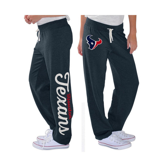 Women's Navy Houston Texans Scrimmage Fleece Pants