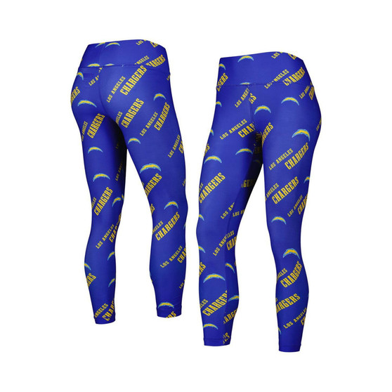 Women's Royal Los Angeles Chargers Breakthrough Allover Print Lounge Leggings