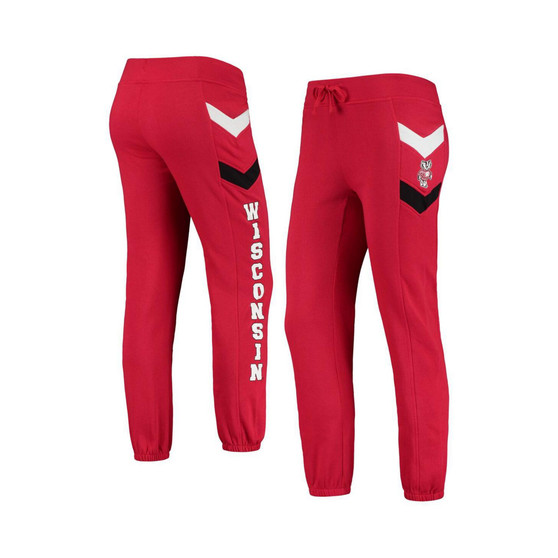 Women's Red Wisconsin Badgers Kripke Chevron Jogger Pants