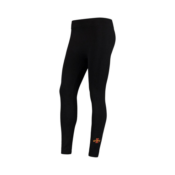 Women's Black Iowa State Cyclones Fleece Leggings