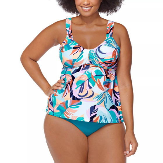 Plus Size Korakia Rimini Tankini Top & Matching Bottoms