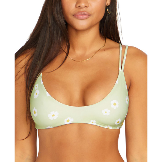 Juniors' Like Daisy Scoop-Neck Bikini Top