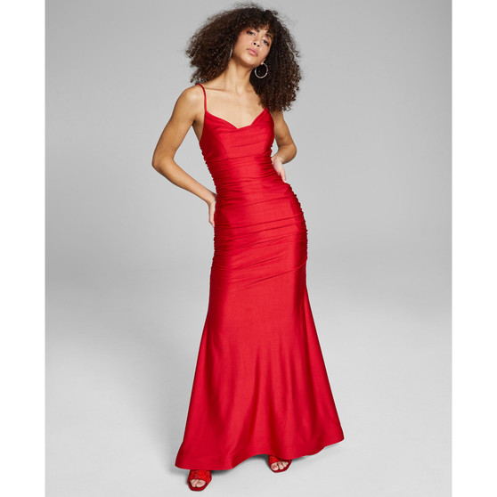 Juniors' Shirred Gown, Created for Macy's