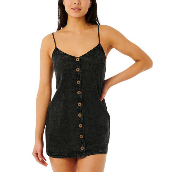 Juniors' Classic Button-Front Cotton Surf Dress