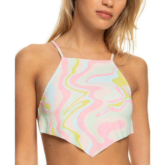 Juniors' Tropics Hype Cropped Tankini Top