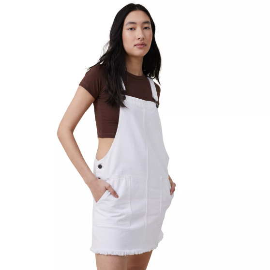 Women's Denim Utility Pinafore Dress