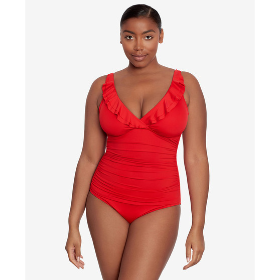 Ruffled One-Piece Swimsuit