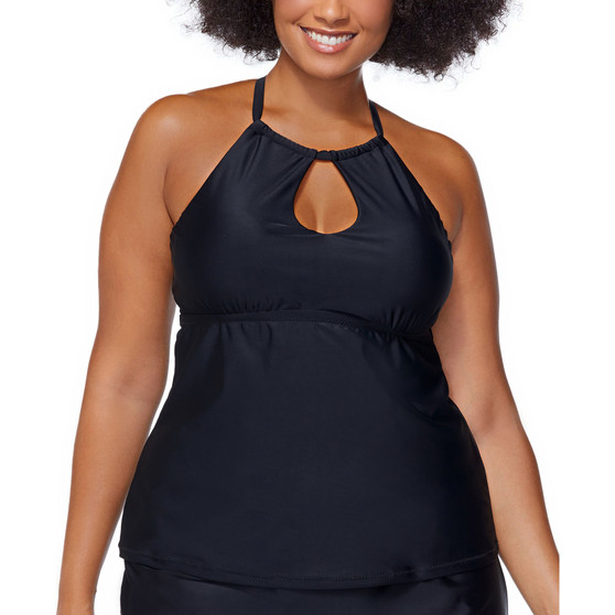 Plus Size Rosalie Keyhole Tankini Swim Top