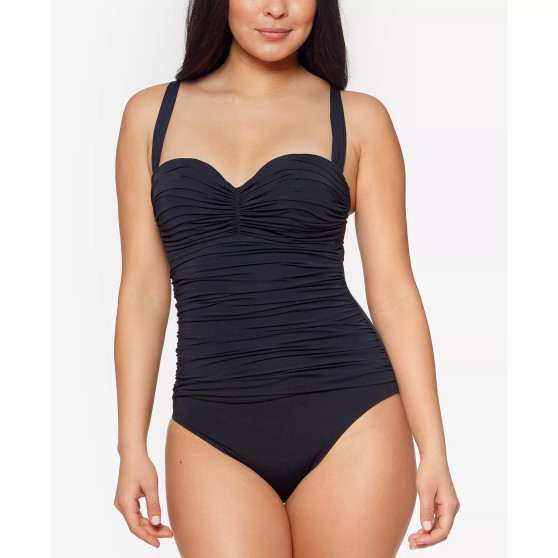 Kore Shirred Bandeau One-Piece Swimsuit