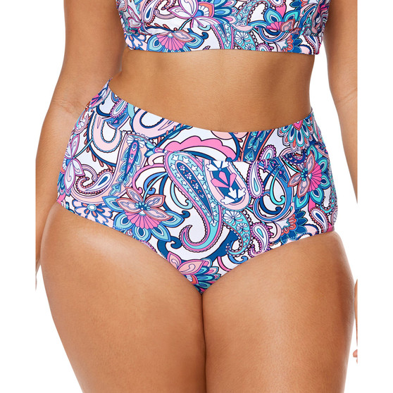 Trendy Plus Size Island Tummy-Control Bikini Bottoms