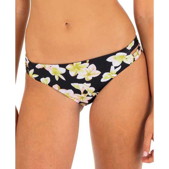 Juniors' Max Plumeria Side-Tab Bikini Bottoms