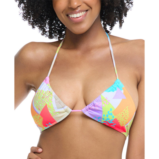 Women's Colorbox Luana Printed Halter Bikini Top