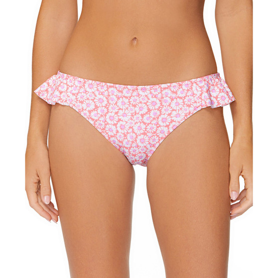 Juniors' Sophia Ruffled Printed Bikini Bottoms