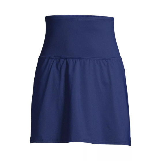 Women's Tummy Control Ultra High Waisted Modest Swim Skirt Swim Bottoms