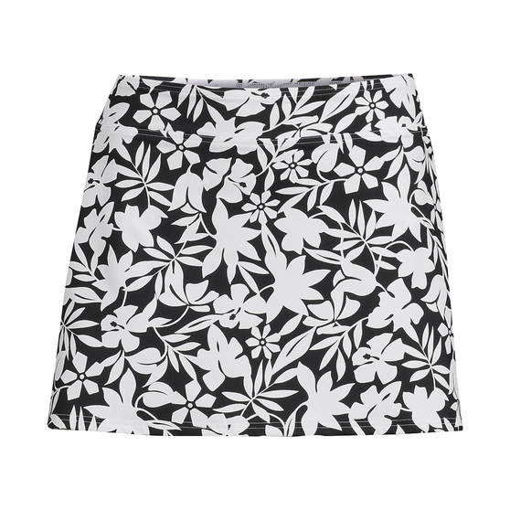 Women's Long Chlorine Resistant Tummy Control Swim Skirt Swim Bottoms Print