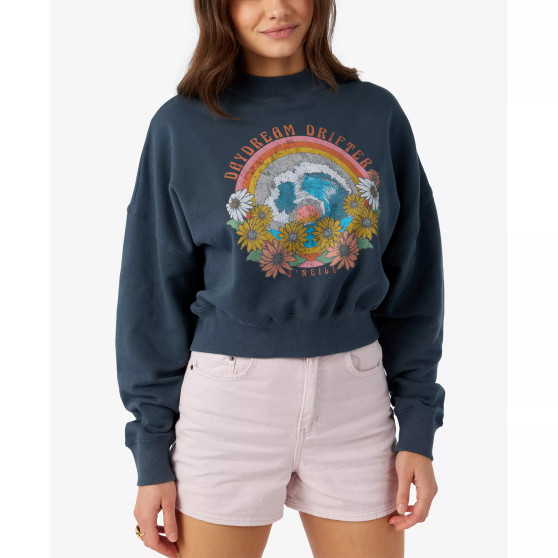 Juniors' Moment Graphic Crop Cotton Sweatshirt