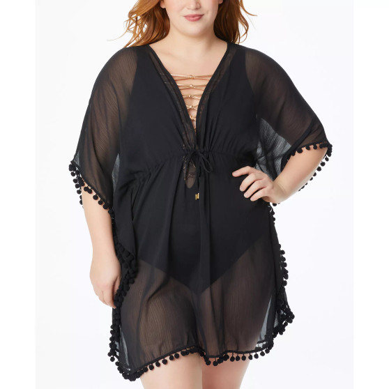 Plus Size Gypset Chiffon Caftan Swim Cover-Up