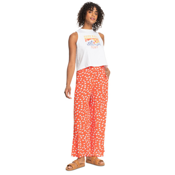 Women's Midnight New Avenue Floral Wide-Leg Pants