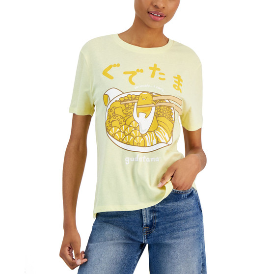 Juniors' Gudetama Ramen Short-Sleeve T-Shirt