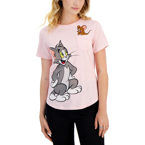 Junior's Tom And Jerry Graphic Short-Sleeve T-Shirt