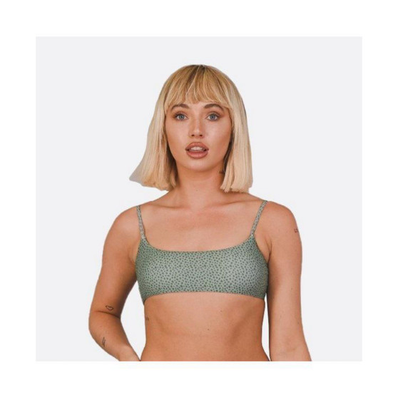 Sahara Sage Lace up Crop Bikini Top