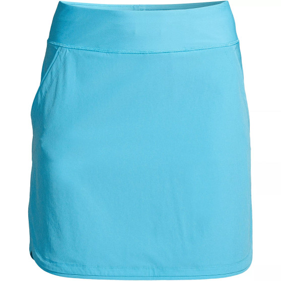 Women's Long Quick Dry Elastic Waist Active Board Skort Swim Skirt