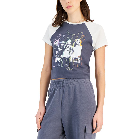 Juniors' Pink Floyd Cotton Baseball T-Shirt