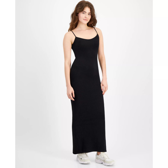 Women's Sleeveless Ribbed Knit Seamless Maxi Dress