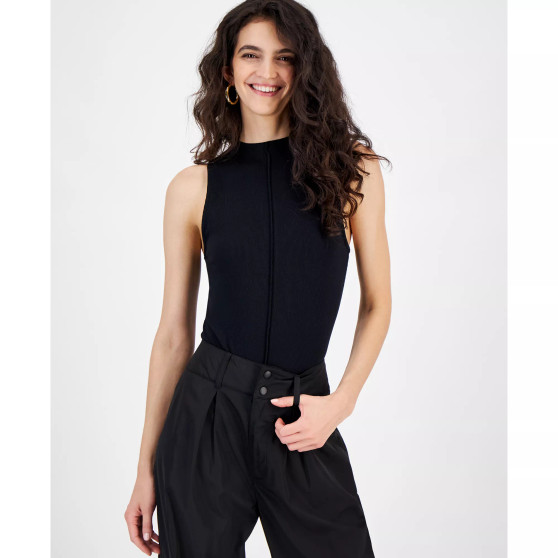 Women's Ribbed Seam-Front Bodysuit