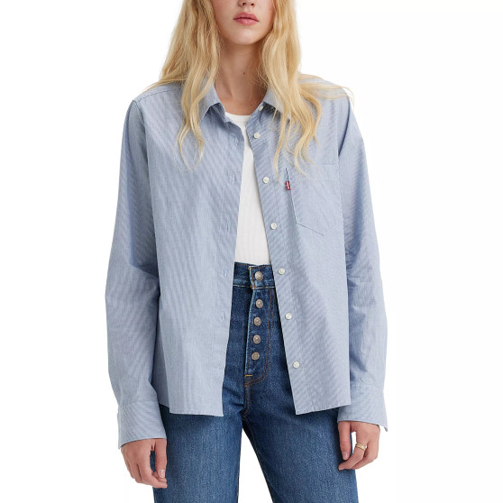 Women's Hemming Cotton Patch-Pocket Shirt