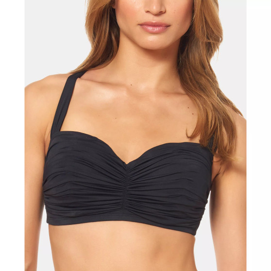 Bleu Rod Beattie Shirred Underwire D-Cup Bikini Top