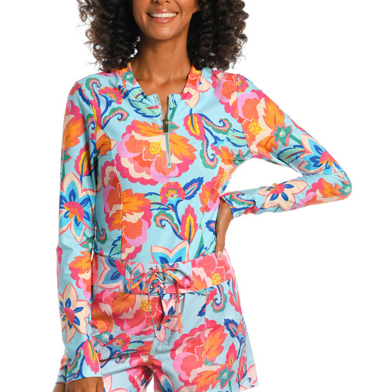 Women's Breezy Beauty Rash Guard Swim Top