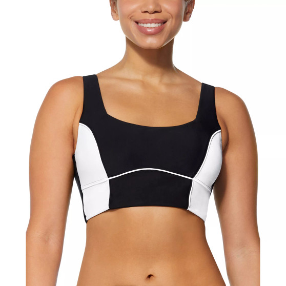 Women's Colorblock Longline Bikini Top