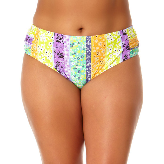 Plus Size Soft Side-Tab Mid-Rise Bikini Bottoms