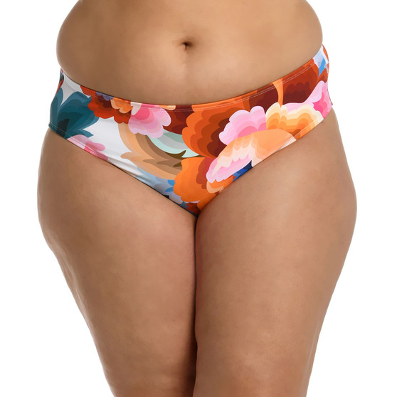 Plus Size Floral Rhythm Hipster Bikini Bottoms