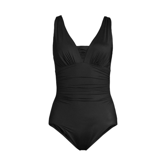 Women's DD-Cup SlenderSuit Grecian Tummy Control One Piece Swimsuit