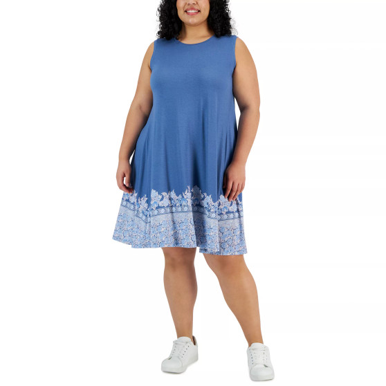 Plus Size Printed Flip Flop Dress, Created for Macy's