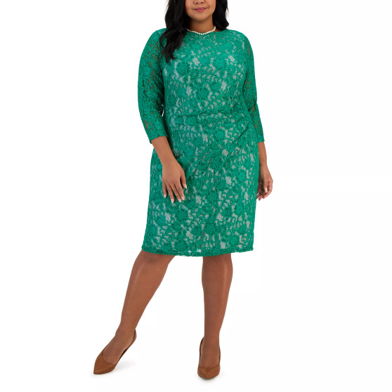Plus Size Laurissa Lace Sheath Dress