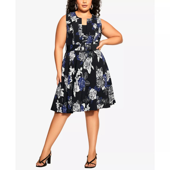 Trendy Plus Size Isabel Fit and Flare Midi Dress