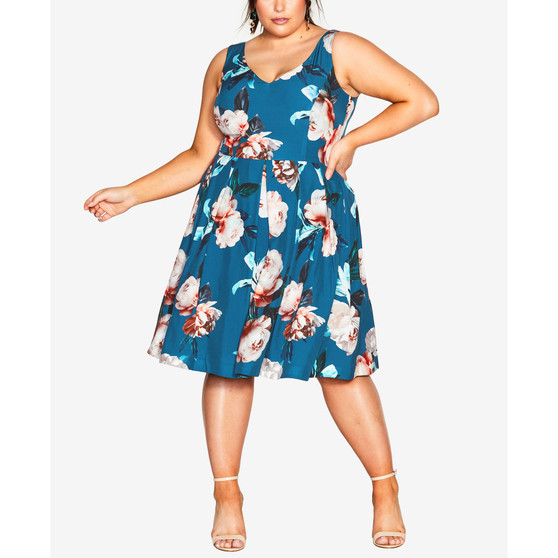 Trendy Plus Size Sandra Sleeveless Dress