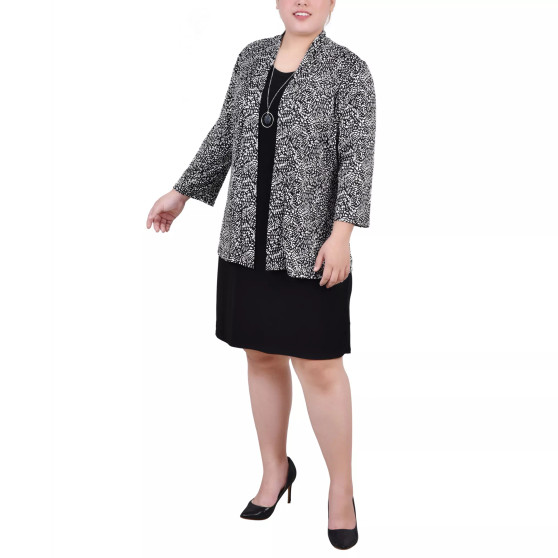 Plus Size Dress Set, 2 Piece