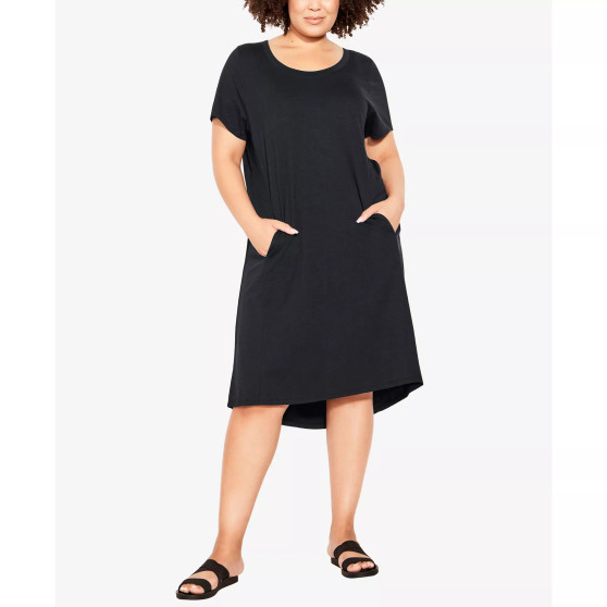 Plus Size Hello Sunshine Plain Dress